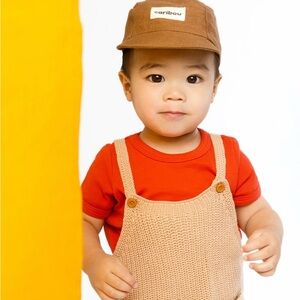Caribou Brown Linen Cap- 2-3 YRS